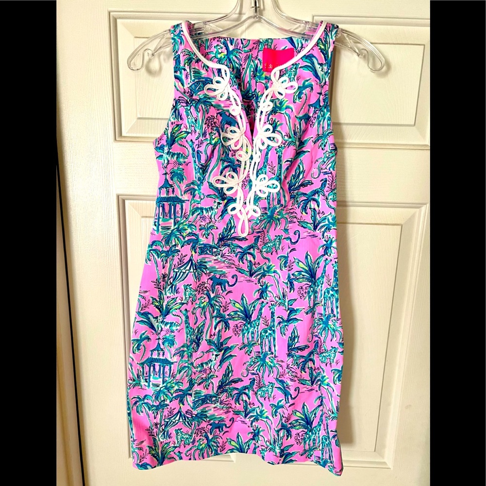 NWT Lilly Pulitzer Gabby stretch shift Lilac Rose size 0